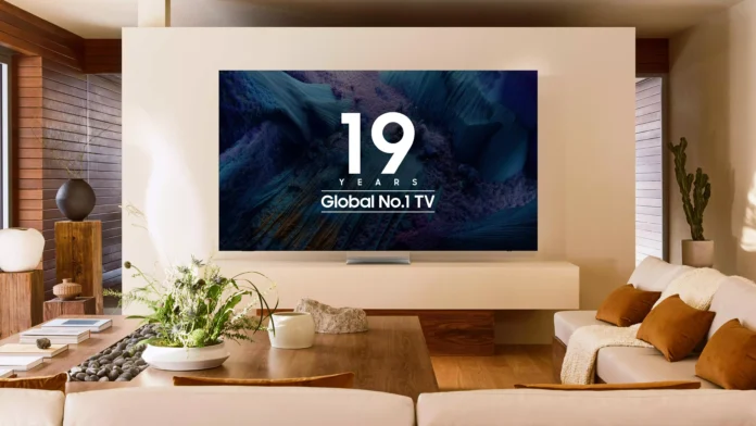 삼성전자 TV, 글로벌 TV 시장 1위, 19년 연속 1위, Neo QLED, OLED TV, 프리미엄 TV, 초대형 TV, AI TV, 비전 AI, 삼성 아트 스토어