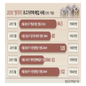 2030 영리치, 나인원한남 102억 거래… 주인공은 1994년생