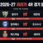 2026년 9월 7일 라리가 4R 프리뷰