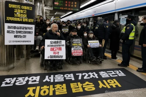 전장연 시위