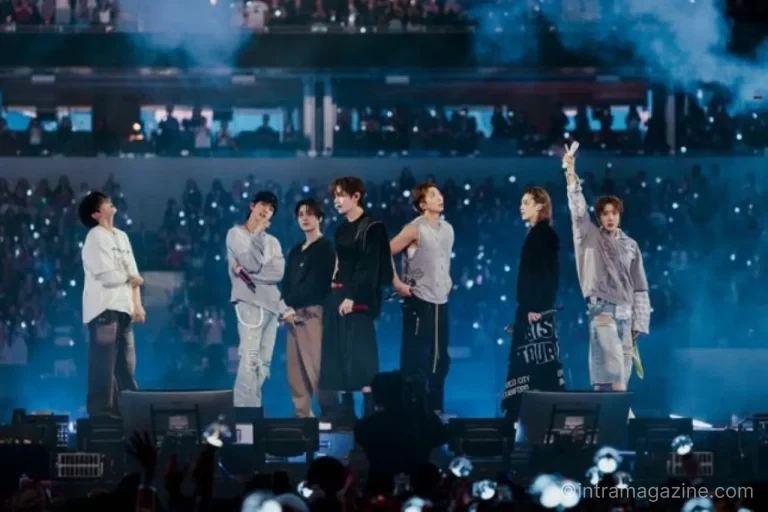 BTS ARIRANG LA 공연에서 관객들이 태극기를 들어 올린 장면