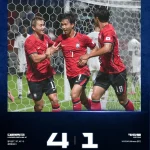 엄지성 해트트릭으로 카타르를 4대1로 꺾은 한국 U-23 축구대표팀
