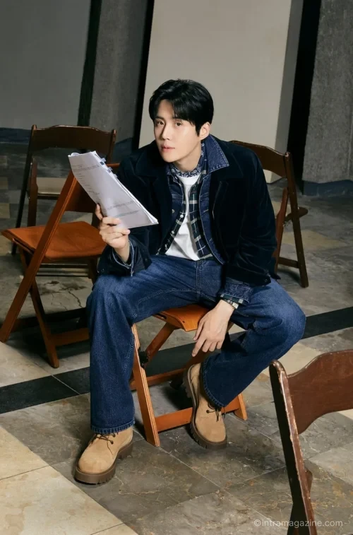 빈폴 김선호 착장의 해링턴 재킷과 클래식 캐주얼 스타일