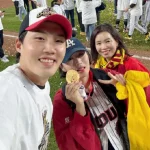 임찬규 통산 100승을 기념하는 LG 트윈스 잠실야구장 행사