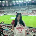 김다영 축구 국가대표 경기 관람 SNS 근황