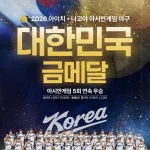 한국 야구대표팀 일본전 승리로 2026 아시안게임 금메달을 확정한 장면