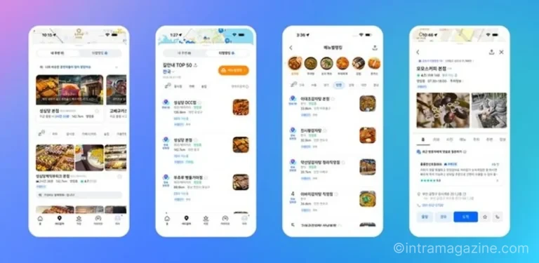 티맵 어디갈까 AI 장소 추천과 티맵랭킹을 보여주는 앱 화면
