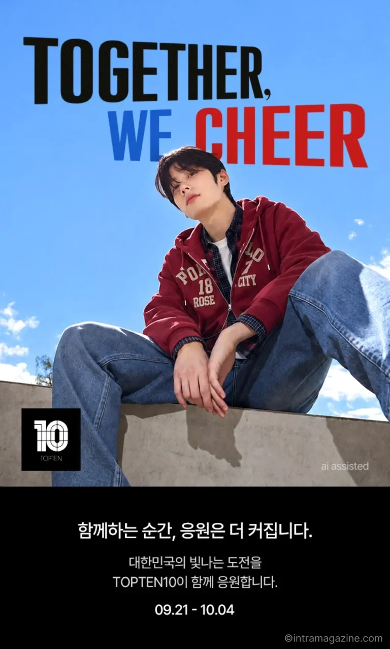 탑텐 국가대표 응원 캠페인 TOGETHER WE CHEER 이벤트 이미지
