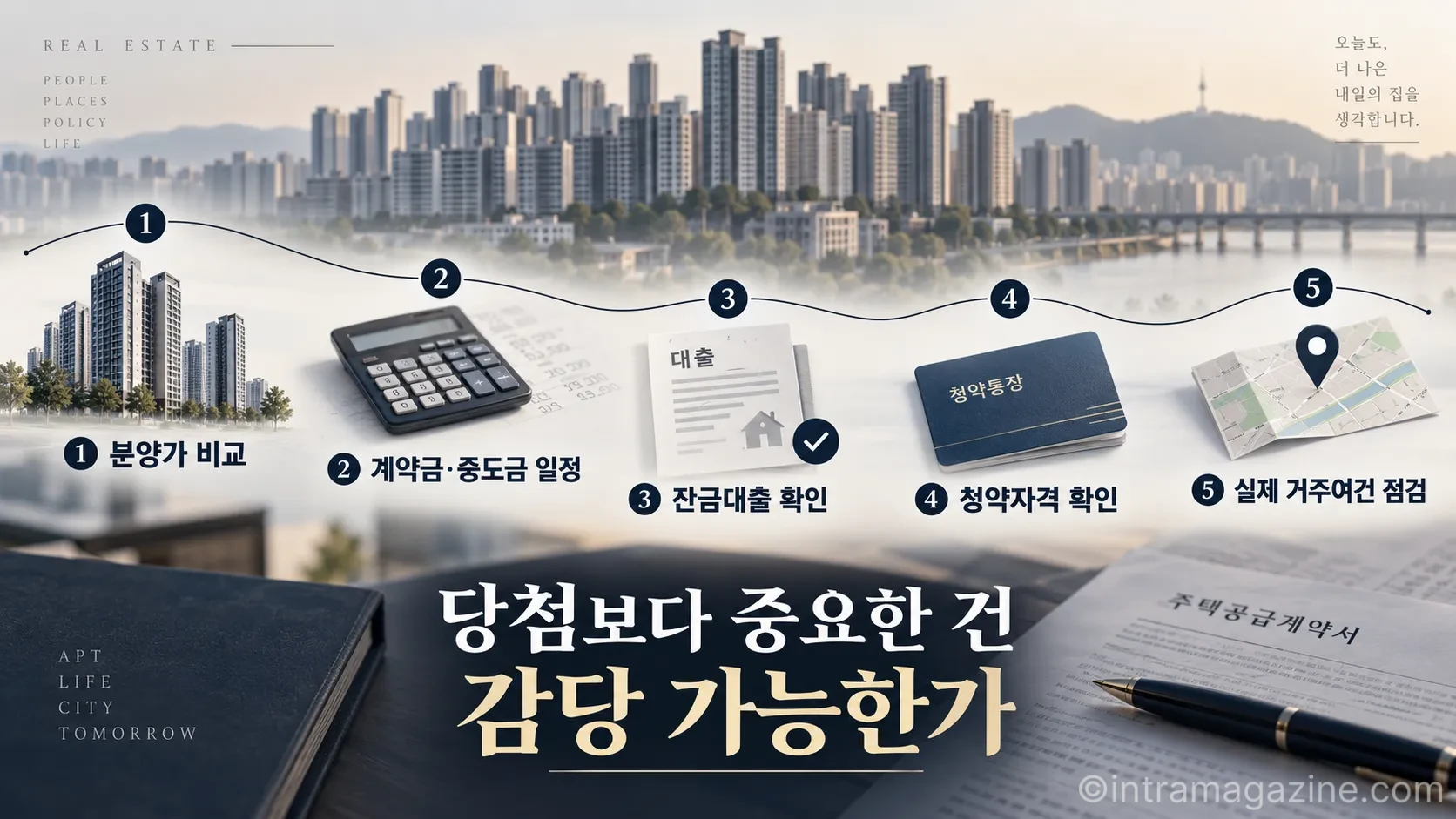 청약 전에는 분양가와 대출, 청약자격, 실제 거주여건을 함께 확인해 당첨 이후에도 자금계획을 유지할 수 있는지 점검해야 한다. (사진=생성형AI)