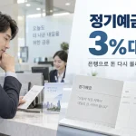 주요 은행의 정기예금 금리가 3%대 초중반으로 오르면서 예금으로 자금이 이동하는 흐름이 나타나고 있다. (사진=생성형AI)