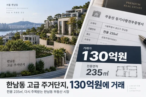 변우석 한남더힐 130억 매입…235㎡ 실거래가와 현금 매입 여부는?