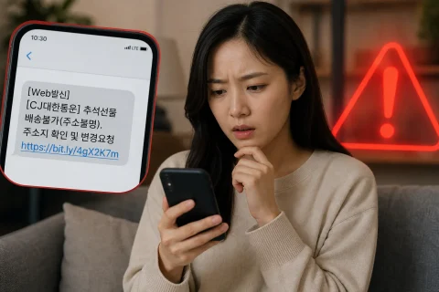추석 스미싱 주의보, '지원금·택배' 사칭 문자 클릭하면 안 되는 이유