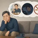혈당을 높이는 다양한 생활 습관 요소를 보여주는 일러스트