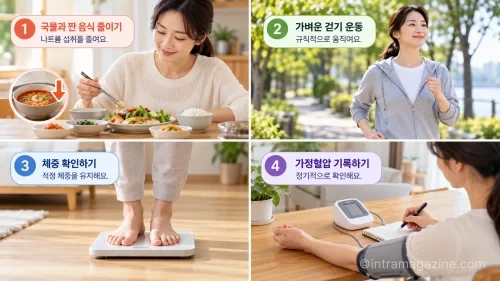 4분할 생활형 인포그래픽