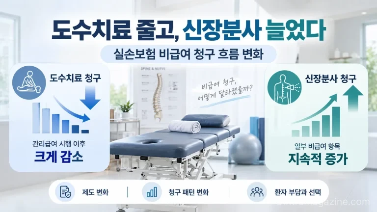 도수치료 관리급여 시행 뒤 도수치료 청구는 크게 줄고 신장분사 등 일부 비급여 청구는 증가했다. (사진=생성형AI)