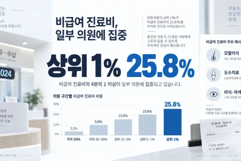 비급여 진료비 쏠림…모발이식 한 달 23억원, 상위 1% 의원이 25.8% 차지