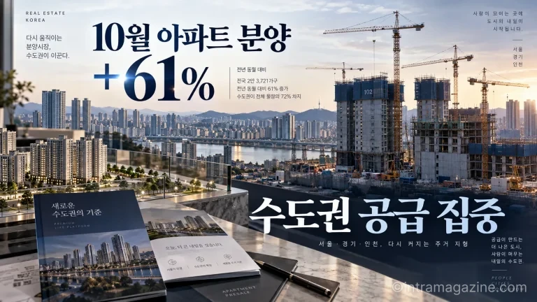 10월 아파트 분양 예정 물량이 전년 동기보다 61% 늘면서 수도권 주요 분양시장에 관심이 쏠리고 있다. (사진=생성형AI)