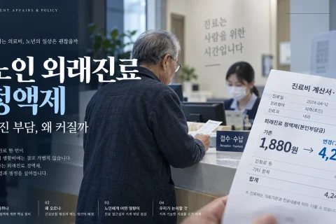 노인 외래진료 정액제, 초진 부담 왜 커지나…65세 이상 진료비의 ‘경계선 효과’