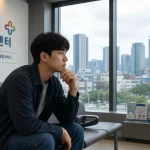 서울의 한 고용복지플러스센터에서 청년 구직자가 상담을 기다리는 모습