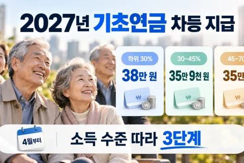 내년 기초연금, 소득 따라 최대 38만원 차등 지급…주요 변경점은?