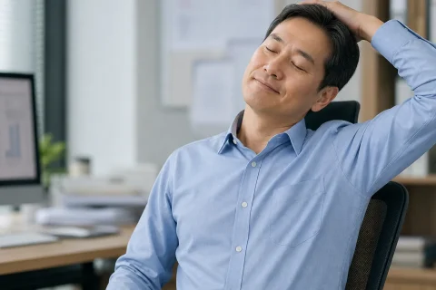 사무실에서도 가능, 혈압 낮추는 5분 운동 방법 5가지