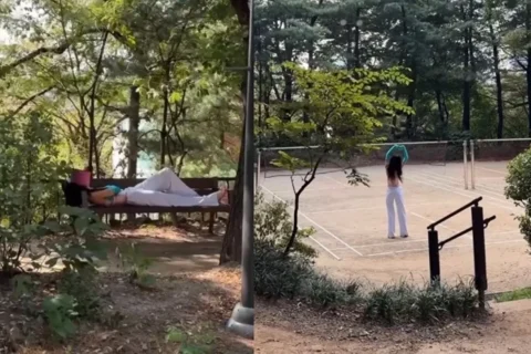 아이브 ‘룩스 캔 킬’ 히어로 변신, 장원영 추정 목격담까지 서울 도심 화제
