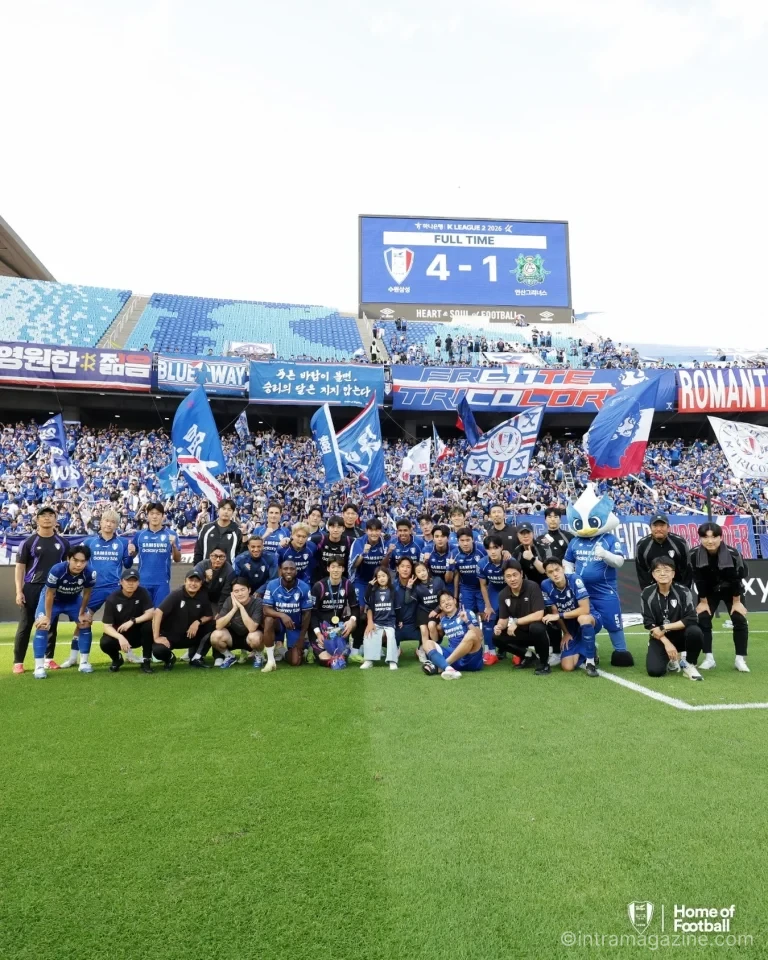 수원 삼성과 안산 그리너스의 2026 K리그2 28라운드 수원월드컵경기장 경기