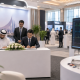 알피와 UAE 버질 병원 아부다비의 업무협약 체결 현장