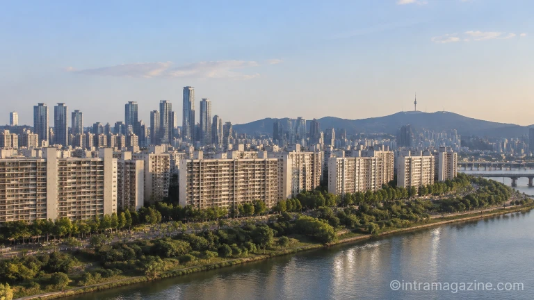 서울 강남구 압구정 재건축 아파트 단지 전경