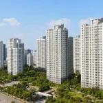 서울의 고층 아파트 단지 전경