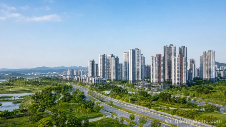 세종시의 아파트 단지와 도시 풍경.
