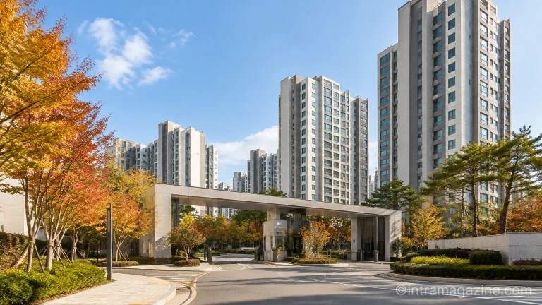 천호동 동아하이빌 아파트 단지 외관 전경
