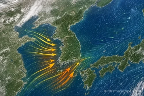 한반도 주변 강풍 예상 그래픽