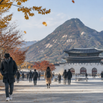 찬 바람이 불며 기온이 급강하한 서울 광화문 거리에서 두꺼운 외투를 입고 이동하는 시민들