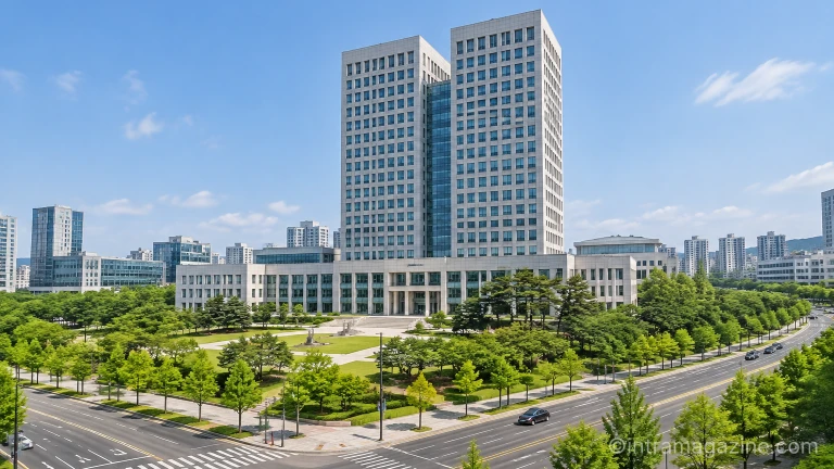 대전시 공무직 채용 원서접수가 진행되는 대전광역시청 청사 외관 전경
