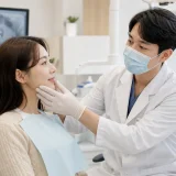 치과에서 미용시술에 대해 상담받는 모습