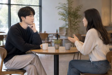 젠지 스테어 확산, 질문에도 말없이 응시하는 청년 세대 대화 방식