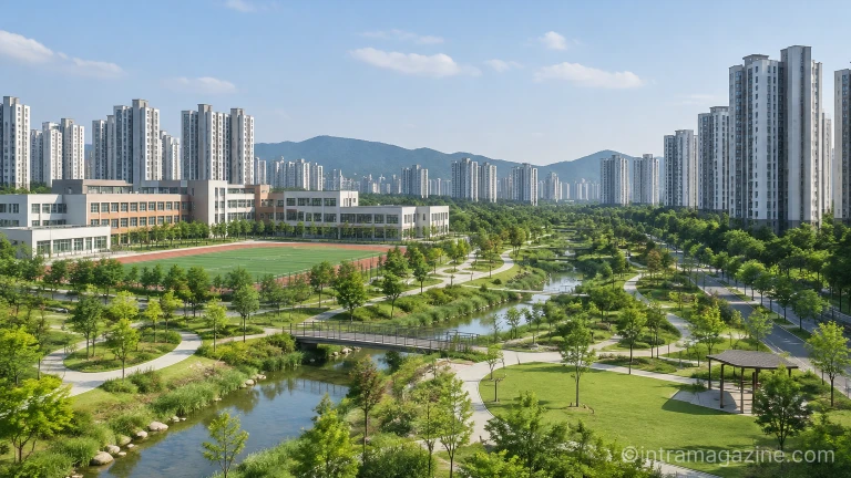 계양신도시 공원 및 단지 주변 녹지 환경