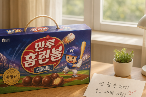 해태제과, 수능 한정판 '만루홈런볼' 출시…초코크림 10% 늘려