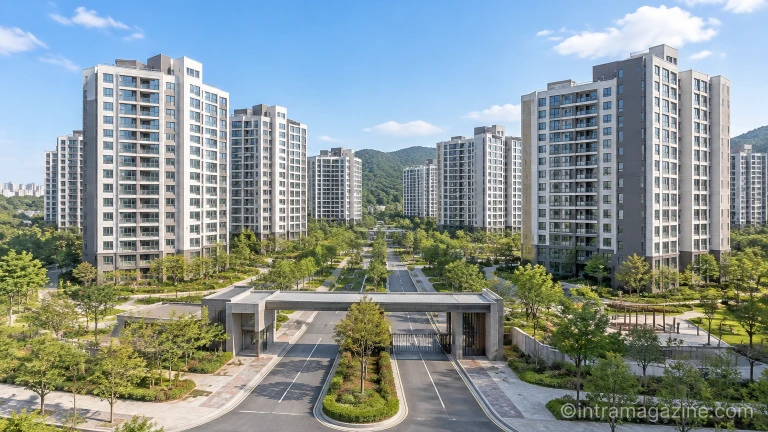 경기 양주 덕정역 인근에 들어서는 신축 아파트 단지 전경