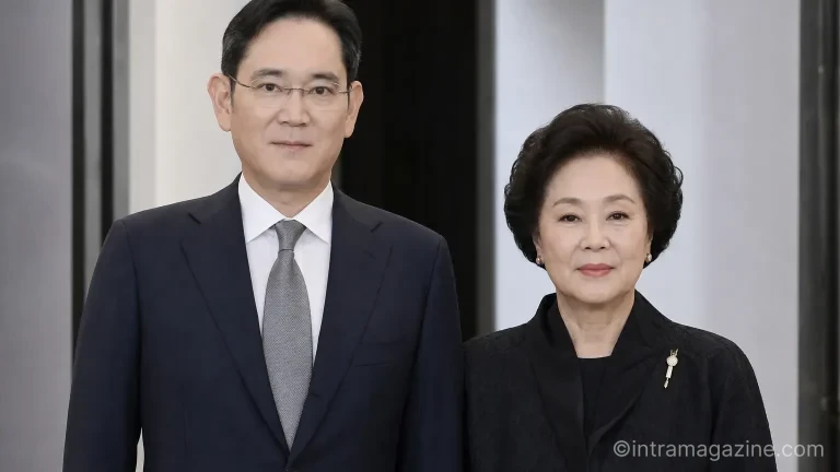 공식 행사에 참석한 이재용 삼성전자 회장과 홍라희 삼성미술관 리움 명예관장