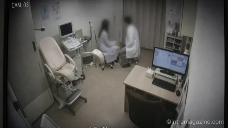 해외 사이트에 유출된 병원 CCTV 영상의 한 장면