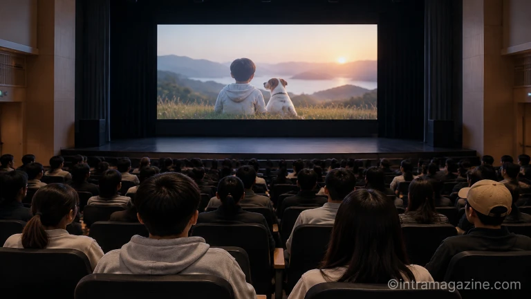 송도컨벤시아 콘퍼런스 홀에서 열린 미래치안 청소년 짤막영화제 상영관 모습