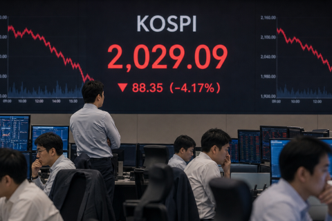 미국발 CPI 쇼크, 코스피·코스닥 8%대 동반 폭락에 서킷브레이커 발동