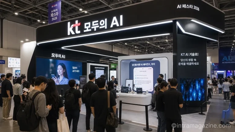 코엑스 AI 페스타 2026 행사장 KT 부스 전경