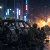 '콜 오브 듀티: 모던 워페어 4'의 한반도 전투 장면.