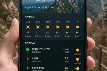 네이버, 등산 코스별 맞춤 예보 '등산 테마날씨' 서비스 출시