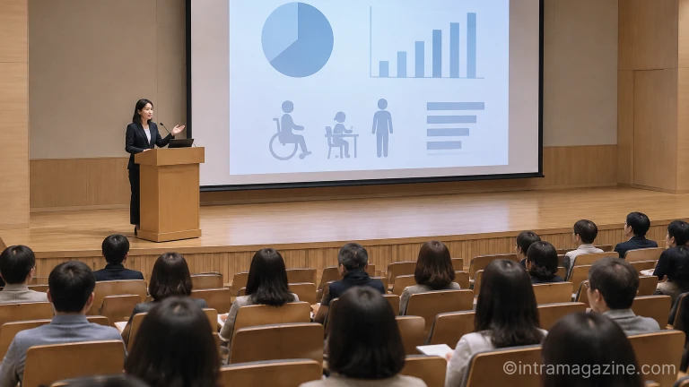 국립특수교육원 중강당에서 열린 특수교육 실태조사 학술 심포지엄 발표 현장