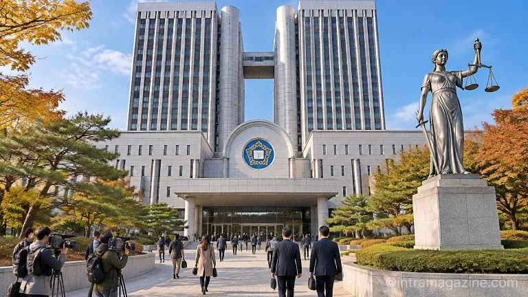 오세훈 서울시장의 항소심 선고가 열리는 서초동 서울고등법원 청사 전경