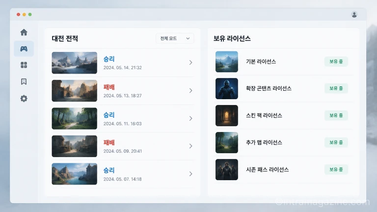 포켓몬 유나이트 라이브러리 화면 구성
